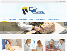 Tablet Screenshot of colegioexitus.com.br